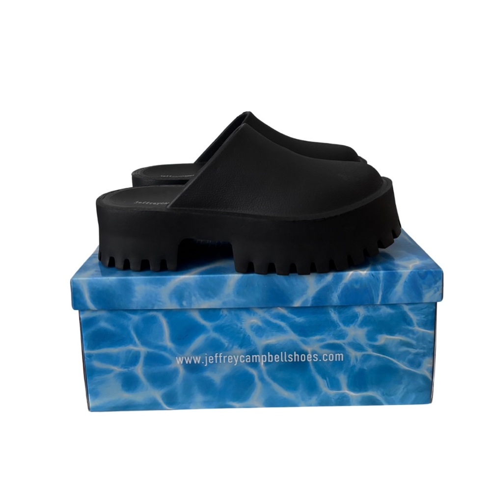 NWT | Jeffrey Campbell | Clogge Platform Mules in Black | Size 9